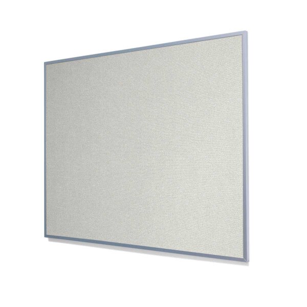 Guilford of Maine FR701 White Cork Board with Narrow Light Aluminum Frame